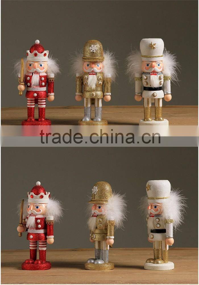 Handmade colorful troll christmas nutcracker