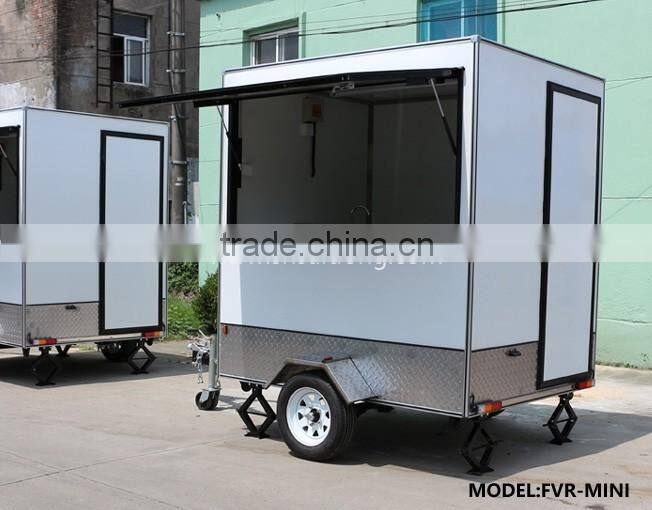 Mobile concession food cart for fast food