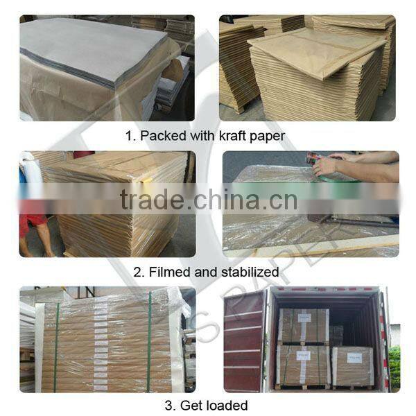 White corrugated cardboard