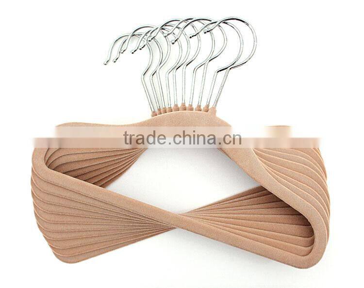 Candy Color Cute Velvet Flocked Clothes Coats Hanger for Kids, Baby