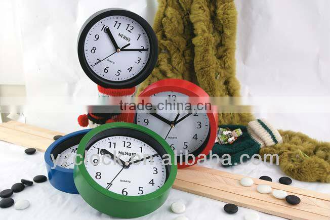 6inches cheap Plastic Round wall clock