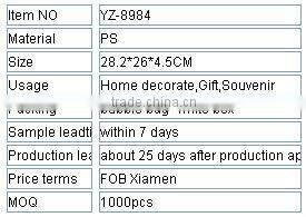 2014 YINGZI NEW CLOCKS Weather Station Plastic Wall Clock With Temperature YZ-8984A