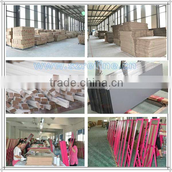 wooden modern jewelry cabinet mirror