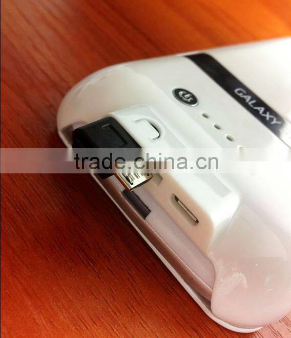 2600mah Portable Battery Leather Case For Samsung Galaxy S3 i9300