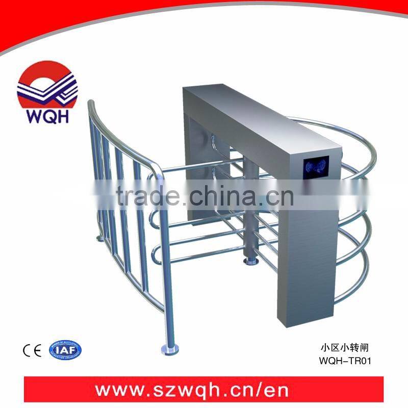 For Community safety Entrance Access control Automatic stainless steel half height Turnstile gate with sample available