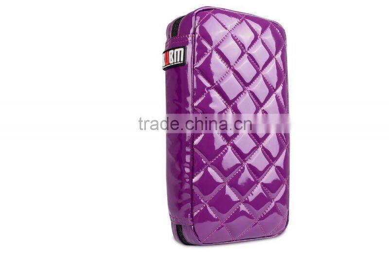 PU leather Fashion BUBM 64 capacity purple personalized CD Case