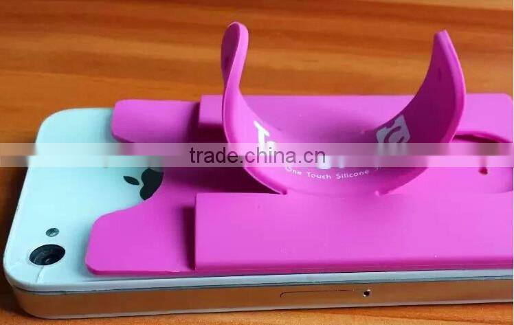 newest factory touch-c sticker silicone mobile phone stand