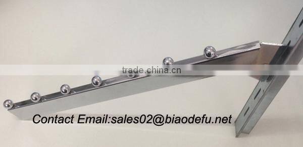 Clothes store waterfall hanger hooks