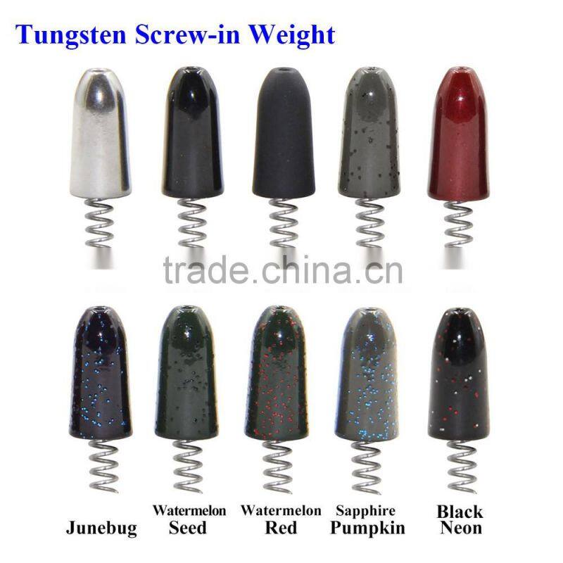 Special design Tungsten Fishing Sinkers Tungsten Screw-In Weights