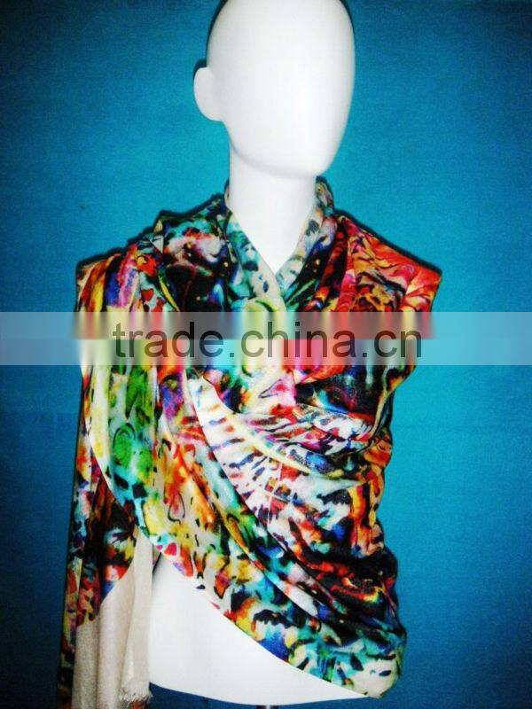 Viscose new design digital print scarf