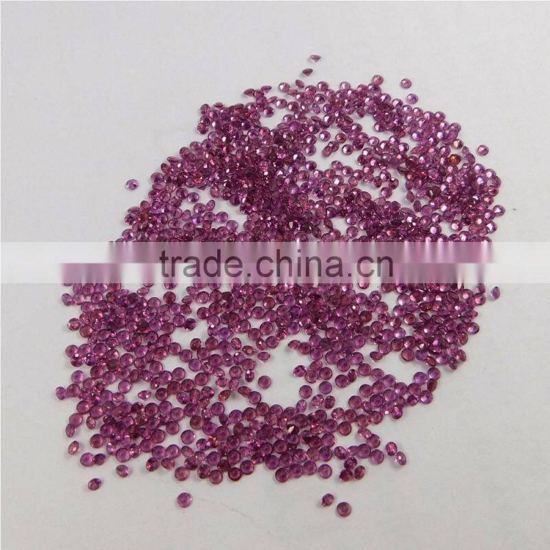 NATURAL RHODOLITE GARNET CUT FACETED GOOD COLOR & QUALITY 2 MM ROUND LOT