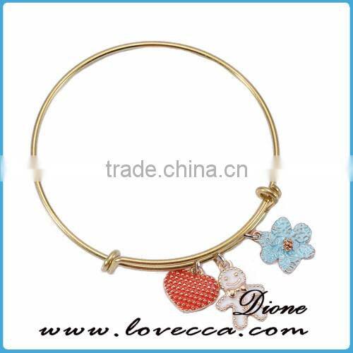Bangles For Girls Hot Sale Adjustable Wire Bangle Bracelet Wholesale