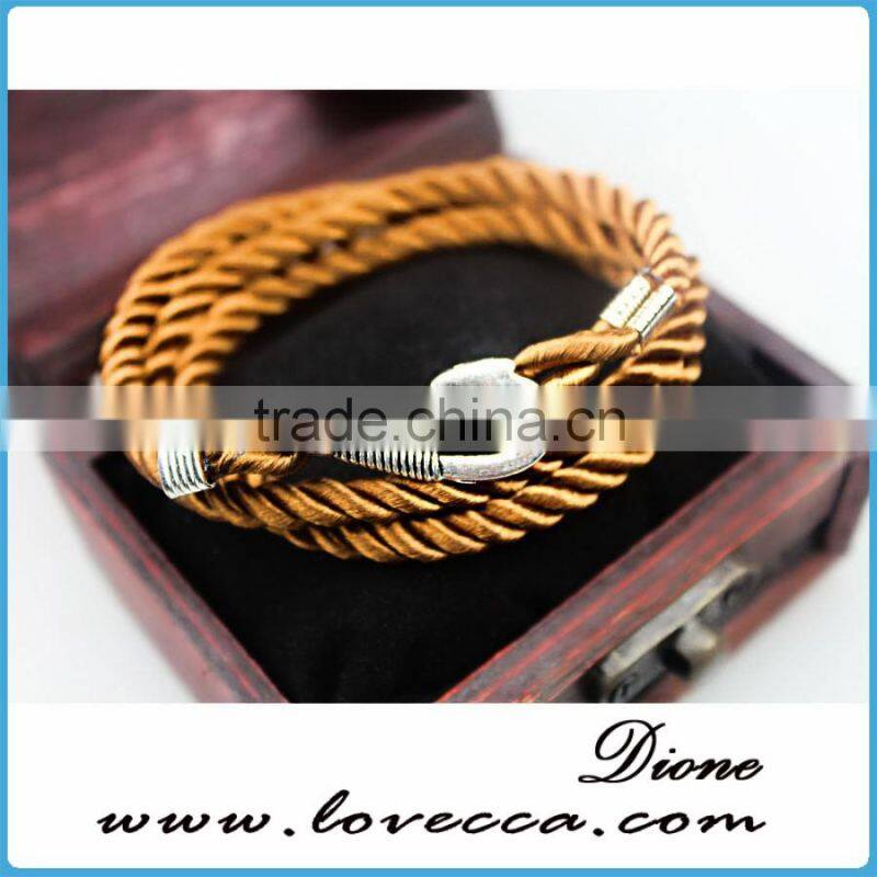 Colorful Rope Handmade Multilayer anchor nautical Navy rope bracelet