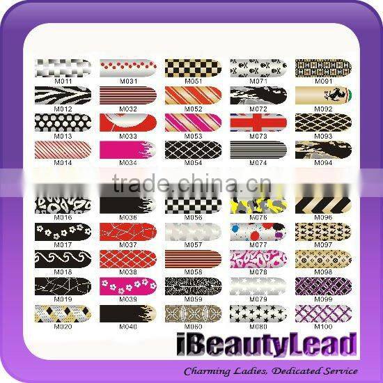 2013 hot sale "minx" style foil nail wraps