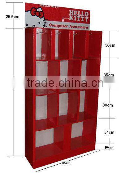 AEP 2013 Hello kitty show paper display stand for computer accessories
