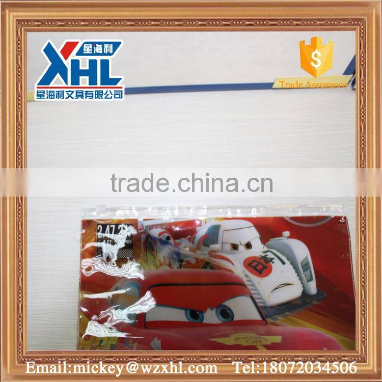 The fancy document pouch with plastic zipper