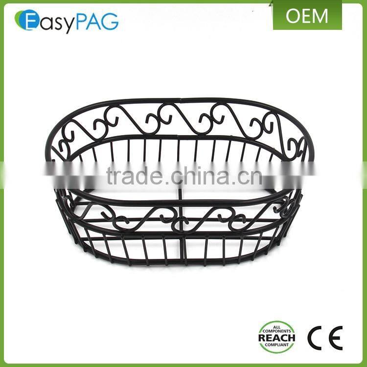Factory manufacture scroll shape metal wire home kitchen bread basket