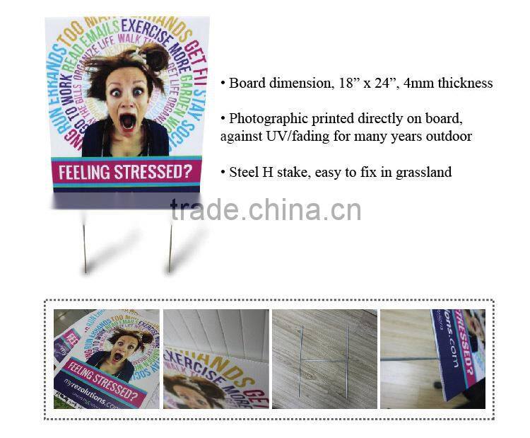 Printed UV Stabilized Corflute Sign Sheet