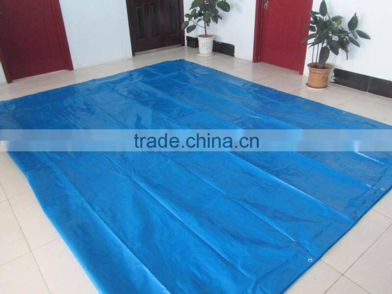 Blue and white striped HDPE tarpaulin plastic cover sheet lona