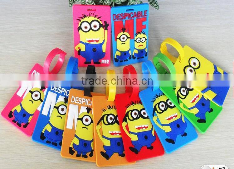 2014 promotional fancy gift custom 3d pvc luggage tag