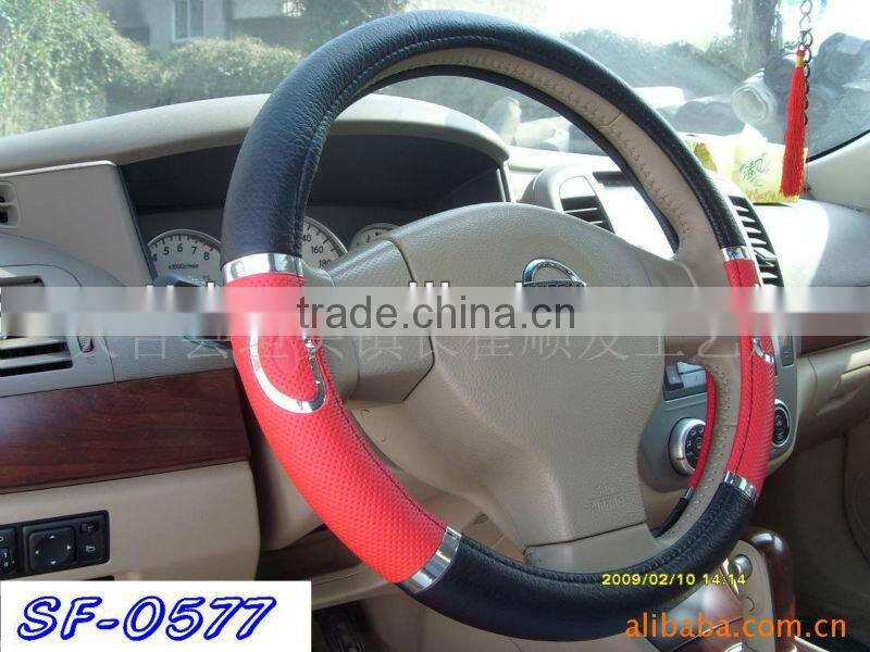 soft feel PU/PVC material popular design car steering wheel cover car accessories