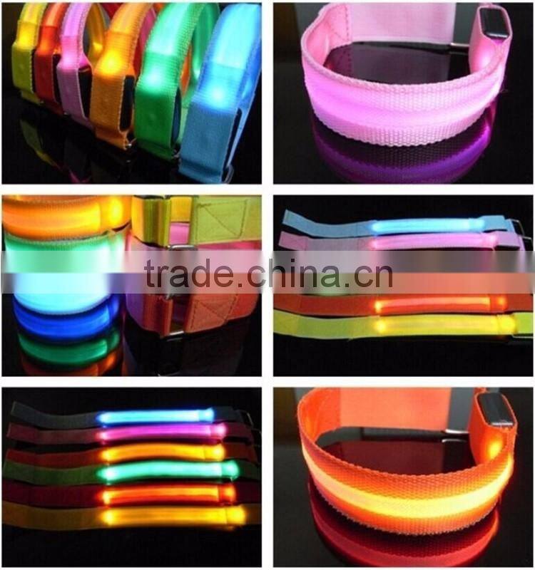 Cheap price sports safety running reflective warning night arm belt
