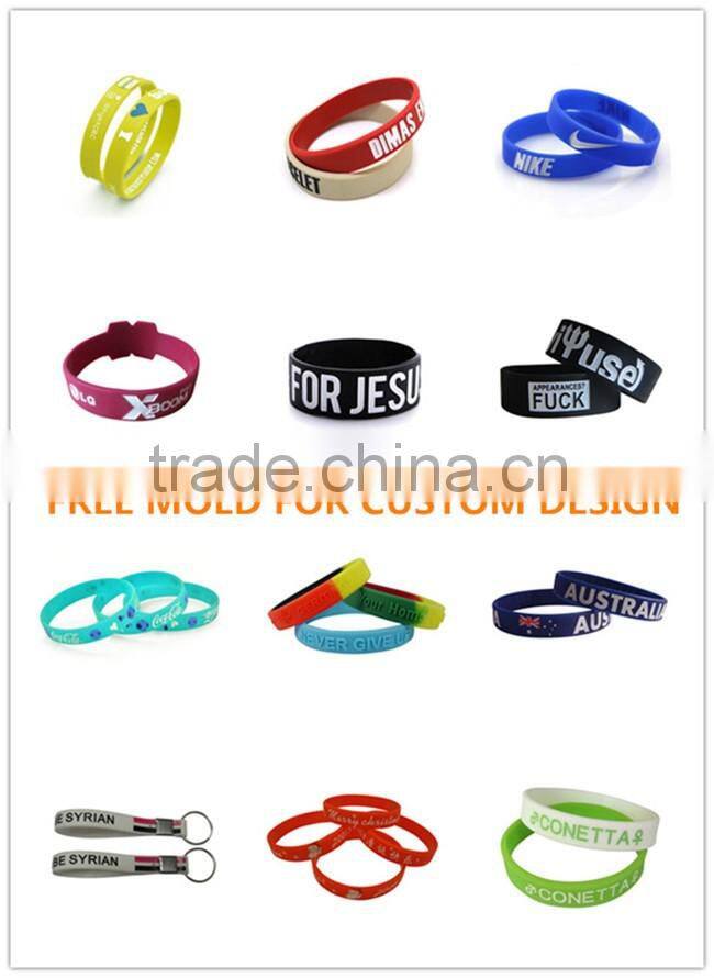 personalized rubber wrist band