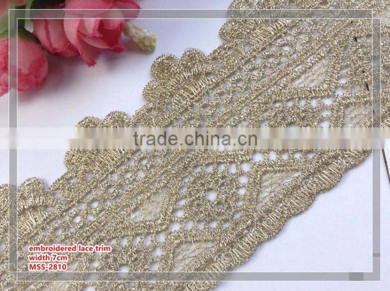 the high quality lady bag chemical lace trimming
