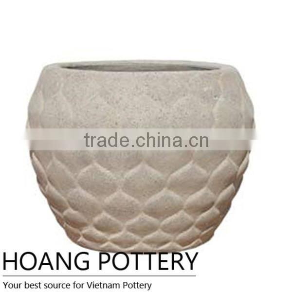 Wholesale Vietnam Handmade Sandblasted Pot / Planter