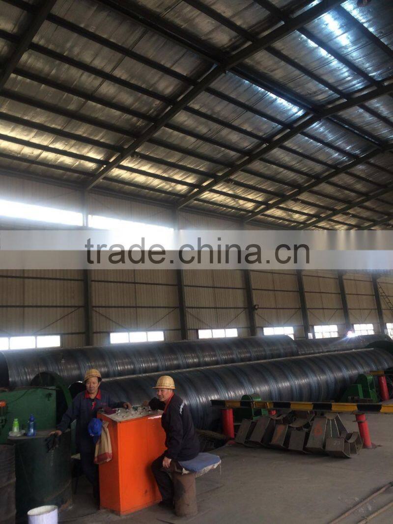 API 5l carbon steel SSAW 2m diameter steel pipe