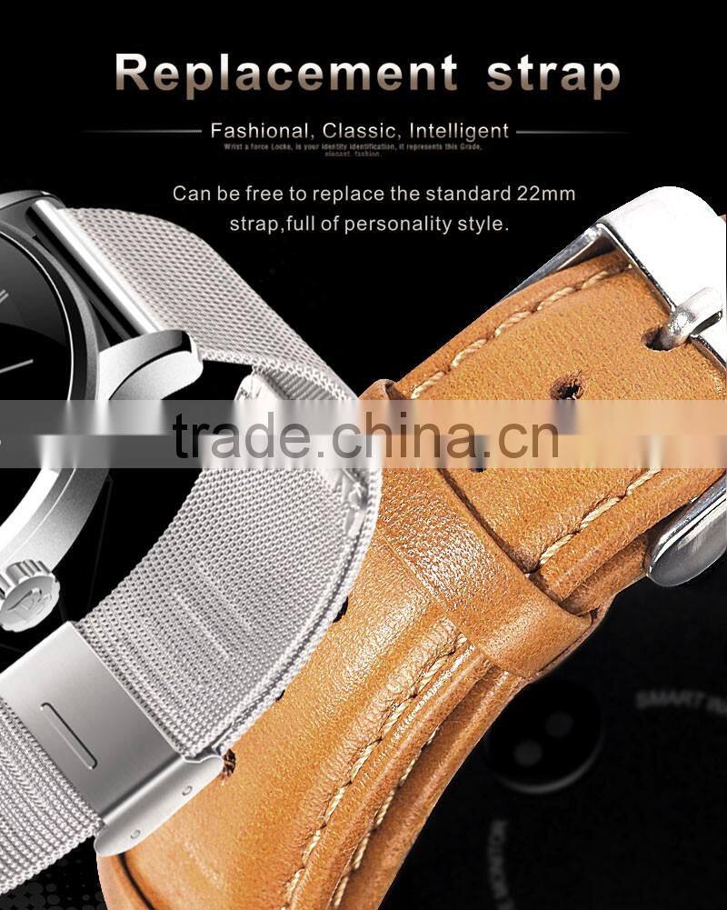 Luxurious watch 1.22" IPS Round Screen MTK2502 Heart Rate Monitor Waterproof Smart Watch K88H For Android and IOS
