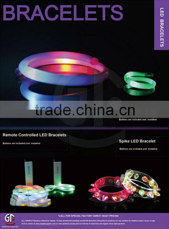 Birthday Giveaways Multi Color Silicone Bracelet With Light