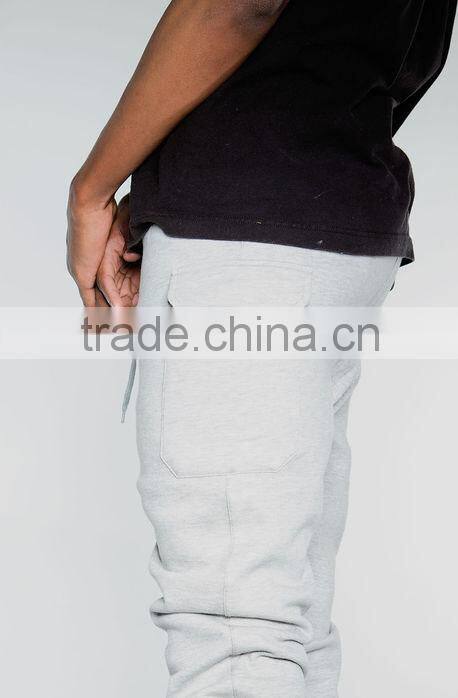 Grey biker JOGGERS man pants moto jogger pants gym pants (lotbike076)