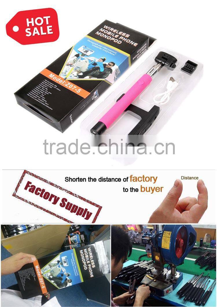 camera wireless monopod with big L shape gripper