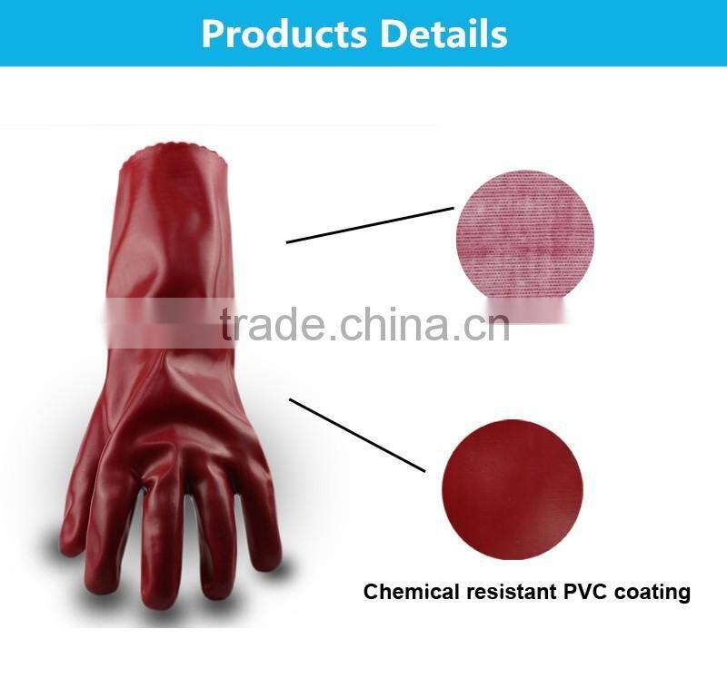 QL Fully coated High demand pvc rubber coated cotton glove
