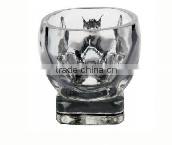 skull glass cup / Wholesale skull glass mug/cup