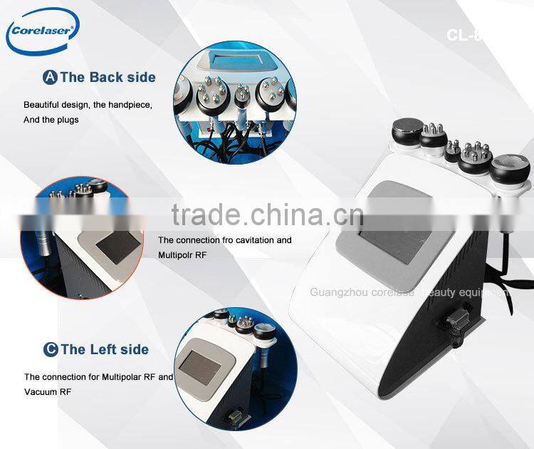 2015 newest portable rf cellulite removal vacuum cavitation erosion system