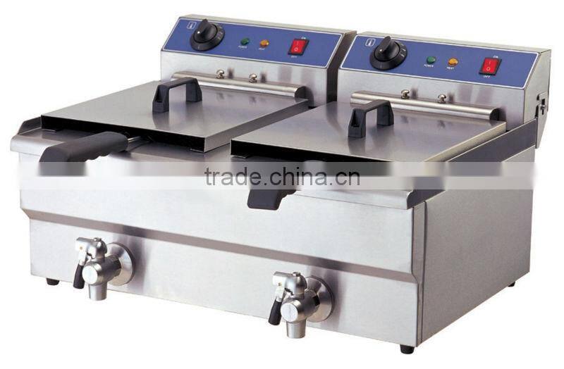 Electric Double Deep Fryer With Tap TT-WE1261