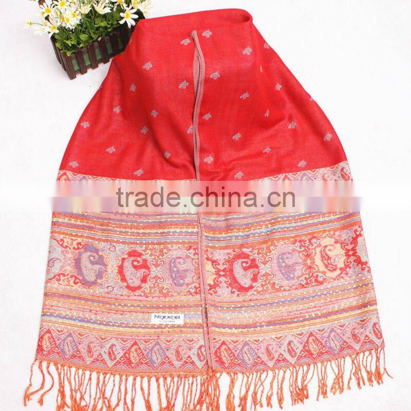 High Quality Vintage Women Lady Soft Long Neck Large Tassel Scarf Wrap Shawl Pashmina Stole Scarves