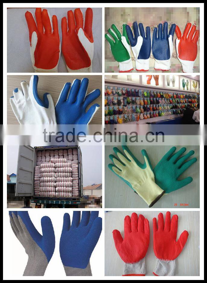 en388 film latex coated working gloves