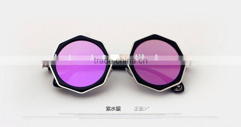 hot sale multilateral sunglasses loving heart temple sun glasses,fashion sunglasses