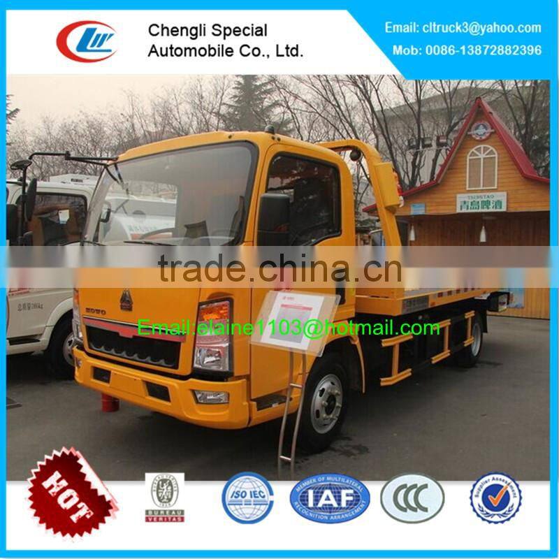 HOWO low bed tow truck