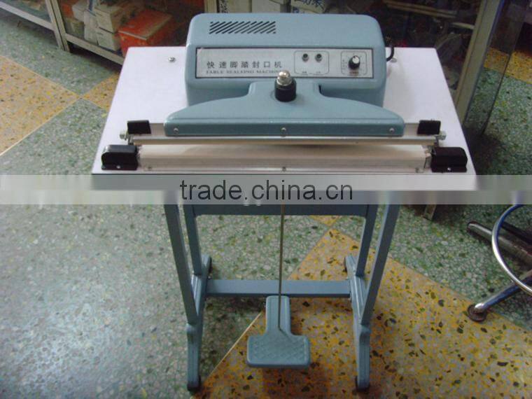 ORSAI-600 foot Pedal Sealing Machine for shops, homes and some workplaces.