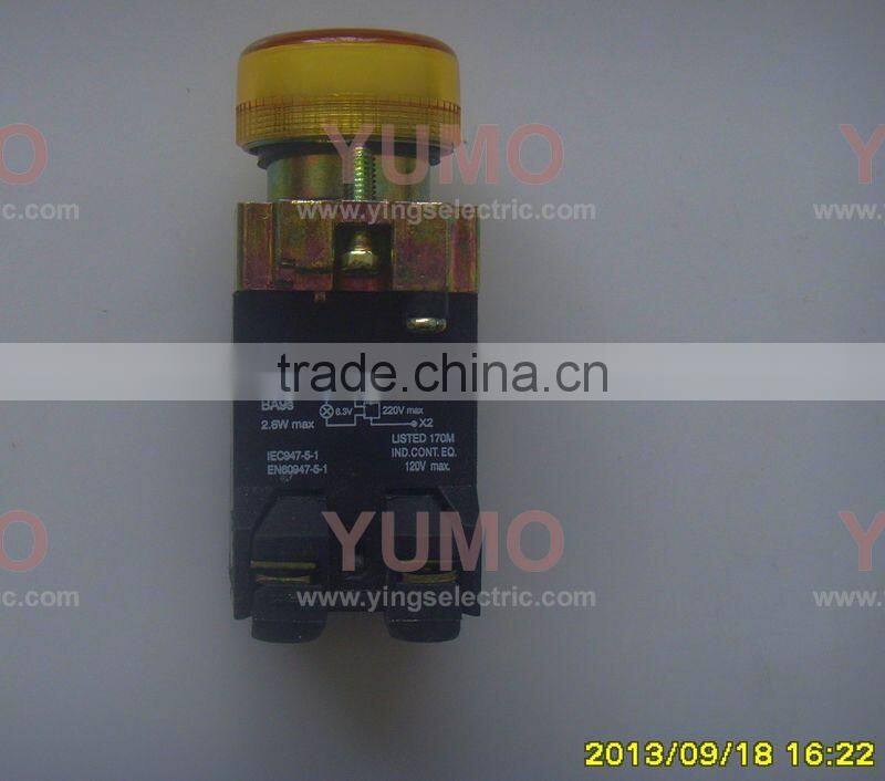 LAY5-BV45 push buttton switch LED indicator yellow
