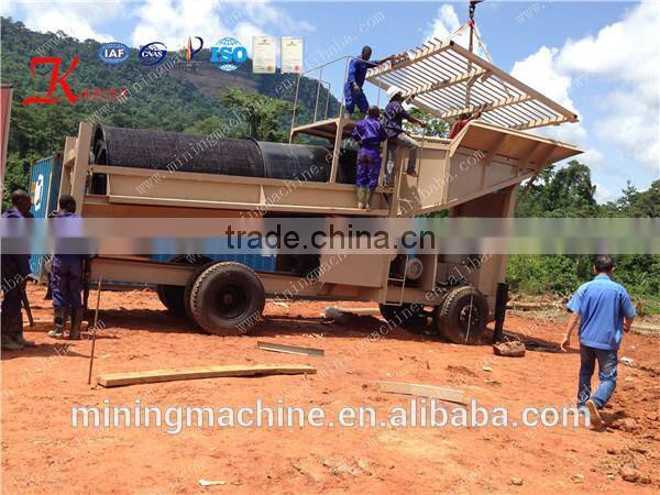Movable gold Wash Plant in Southeast Asia With Patent For Sale