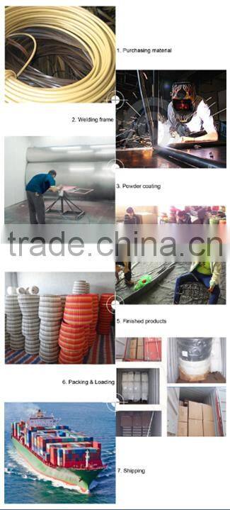 S&D eco-friendly 100% hand made poly rattan wicker gift basket with handle