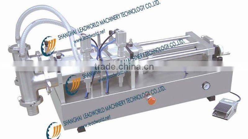 two-head pneumatic mineral water filling machine