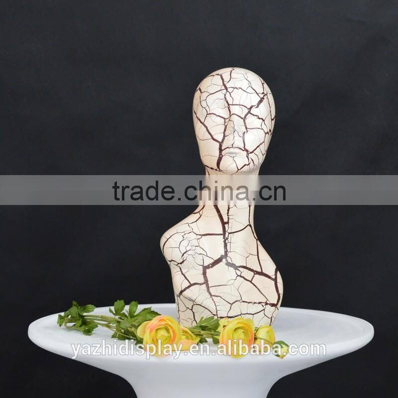 New design realistic female mannequin head for hat display