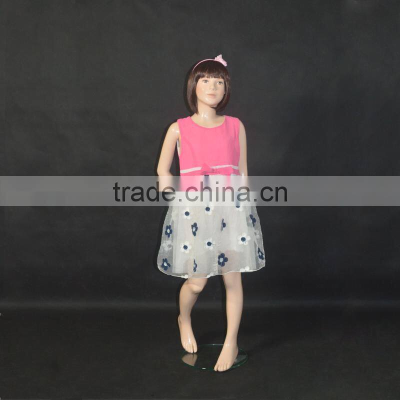 Factory sales realistic makeup child sexy model for children garment display