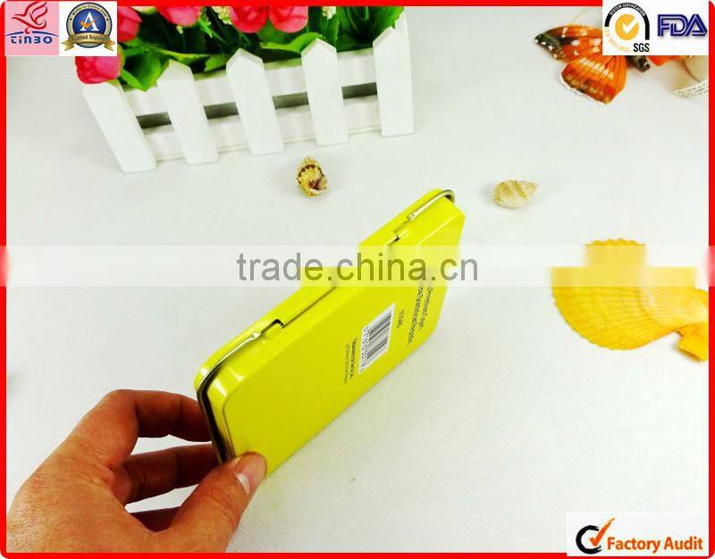 factory sale rectangular custom smoke metal tin